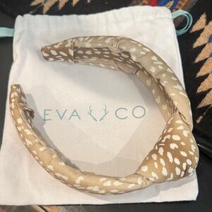 Brown and White Women's Headband